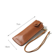 Load image into Gallery viewer, Durable Easy To Carry Leather Solid Color Protector Box Glasses Case Sunglasses Bag