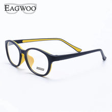 Load image into Gallery viewer, EAGWOO Silicon Soft Eyeglasses Children Round Optical Frame Plain Spectacle Boy Girl Temple Prescription Glasses Frame 888