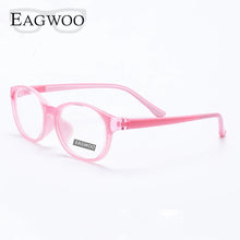 Load image into Gallery viewer, EAGWOO Silicon Soft Eyeglasses Children Round Optical Frame Plain Spectacle Boy Girl Temple Prescription Glasses Frame 888