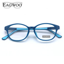 Load image into Gallery viewer, EAGWOO Silicon Soft Eyeglasses Children Round Optical Frame Plain Spectacle Boy Girl Temple Prescription Glasses Frame 888