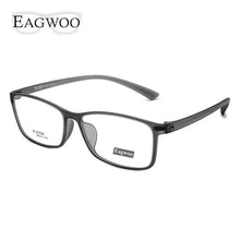 Load image into Gallery viewer, EAGWOO Ultem Eyeglasses Full Rim Optical Frame Prescription Spectacle Rectangular Wide Face Suitable Super Light Glasses 58mm