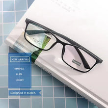 Load image into Gallery viewer, EAGWOO Ultem Eyeglasses Full Rim Optical Frame Prescription Spectacle Rectangular Wide Face Suitable Super Light Glasses 58mm