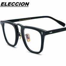 Load image into Gallery viewer, ELECCION Acetate Handmade Square Man Glasses Frames   Retro Eyeglasses Optical Prescription Spectacles Frame Men
