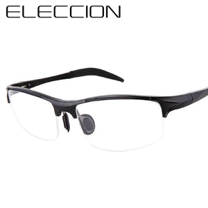 ELECCION Brand Prescription Men Glasses Frame Aluminium Magnesium Alloy Frame Spectacle Eyeglasses Myopia Glasses sports goggles