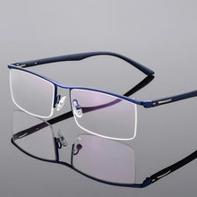 Load image into Gallery viewer, ELECCION Half Rim Metal Glasses Frame for Men Eyeglasses Fashion Cool Optical Eyewear Spectacles Prescription P8831