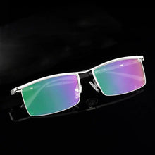 Load image into Gallery viewer, ELECCION Half Rim Metal Glasses Frame for Men Eyeglasses Fashion Cool Optical Eyewear Spectacles Prescription P8831