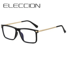 Load image into Gallery viewer, ELECCION Men Optical Glasses Frame Spring Temple Full Rim Rectangle Eyeglasses   Prescription Myopia Eyewear Women