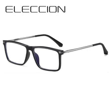 Load image into Gallery viewer, ELECCION Men Optical Glasses Frame Spring Temple Full Rim Rectangle Eyeglasses   Prescription Myopia Eyewear Women