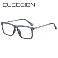 Load image into Gallery viewer, ELECCION Men Optical Glasses Frame Spring Temple Full Rim Rectangle Eyeglasses   Prescription Myopia Eyewear Women