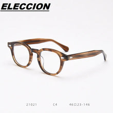 Load image into Gallery viewer, ELECCION Optical Eyeglasses Frame Men Johnny Depp LEMTOSH Vintage Glasses Computer Acetate Spectacle Frame Women Clear Lens