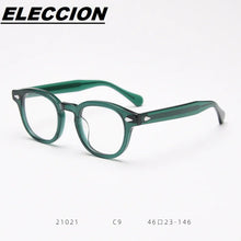 Load image into Gallery viewer, ELECCION Optical Eyeglasses Frame Men Johnny Depp LEMTOSH Vintage Glasses Computer Acetate Spectacle Frame Women Clear Lens