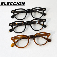 Load image into Gallery viewer, ELECCION Optical Eyeglasses Frame Men Johnny Depp LEMTOSH Vintage Glasses Computer Acetate Spectacle Frame Women Clear Lens