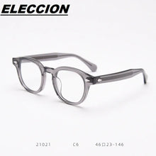 Load image into Gallery viewer, ELECCION Optical Eyeglasses Frame Men Johnny Depp LEMTOSH Vintage Glasses Computer Acetate Spectacle Frame Women Clear Lens