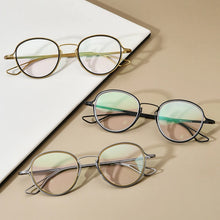 Load image into Gallery viewer, ELECCION Titanium Glasses Frame Men Vintage Round Prescription Eyeglasses Women Optical Eyewear with Titanium Ineer Ring