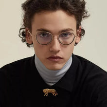Load image into Gallery viewer, ELECCION Titanium Glasses Frame Men Vintage Round Prescription Eyeglasses Women Optical Eyewear with Titanium Ineer Ring