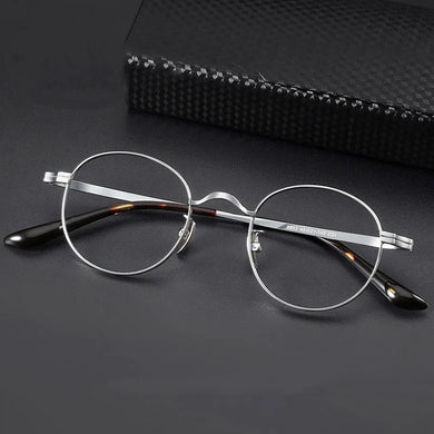 ELECCION Ultralight B Titanium Glasses Eyeglass Frame Men Retro Round Prescription Eyeglasses Women Myopia Optical Eyewear