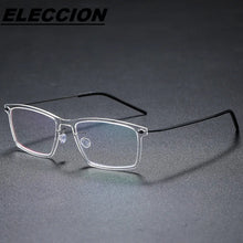 Load image into Gallery viewer, ELECCION  Ultralight Nylon Frame Titanium Eyewear Screwless Design Glasses Rectangle Optical Myopia Eyeglasses Denmark Brand