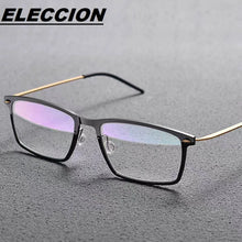 Load image into Gallery viewer, ELECCION  Ultralight Nylon Frame Titanium Eyewear Screwless Design Glasses Rectangle Optical Myopia Eyeglasses Denmark Brand