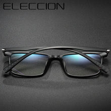 Load image into Gallery viewer, ELECCION Ultralight TR90 Glasses Frame Men  Square Frames Optical Myopia Eyeglasses Male Spectacles Eyewear Black