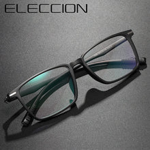 Load image into Gallery viewer, ELECCION Ultralight TR90 Glasses Frame Men  Square Frames Optical Myopia Eyeglasses Male Spectacles Eyewear Black