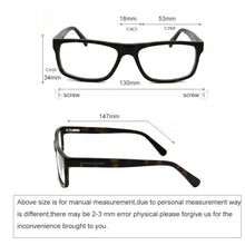 Load image into Gallery viewer, ESNBIE Acetate Rectangular Nerd Glasses Eye Glasses Frame for Men Clear Glasses Women   Male Spectacle Frames Man