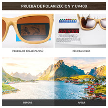 Load image into Gallery viewer, EZREAL Brand Design Handmade Natural Wooden Bamboo Sunglasses   Sunglasses Polarized Wooden Oculos de sol masculino