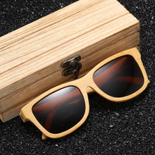 Load image into Gallery viewer, EZREAL Brand Design Handmade Natural Wooden Bamboo Sunglasses   Sunglasses Polarized Wooden Oculos de sol masculino