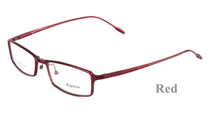 Eagwoo Aluminum Women Prescription Eyeglasses Full Rim Optical Frame Eye Glasses Light Spectacle Silicon Temple Small Face