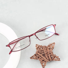 Load image into Gallery viewer, Eagwoo Aluminum Women Prescription Eyeglasses Full Rim Optical Frame Eye Glasses Light Spectacle Silicon Temple Small Face