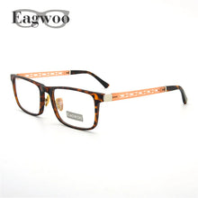 Load image into Gallery viewer, Eagwoo Men Full Rim Eyeglasses Frame Prescription Super Light Optial Frame Wide face Hollow Temple Glasses Spectacle 001E
