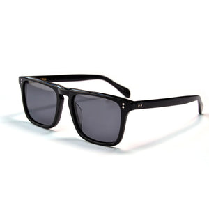 Eareada Acetate Square Polarized UV400 Sunglasses Frame Yellow Night Vision Sunglasses Red Sunlenses Glasses Black Sunglasses
