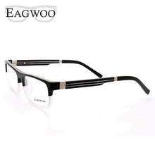 Load image into Gallery viewer, Ebony Wooden Eyeglasses Wood Prescription Optical Frame Man Full Rim Spectacel Fashion Myopia Glasses With Spring Temple