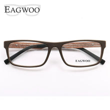 Load image into Gallery viewer, Ebony Wooden Eyeglasses Wood Prescription Optical Frame Man Full Rim Spectacel Fashion Myopia Glasses With Spring Temple