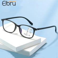 Load image into Gallery viewer, Elbru Anti Blue Light Multifocal Progressive Reading Glasses Women Men Computer Hyperopia Eyeglasses Unisex Eyewear 0+1+1.5...+4