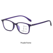 Load image into Gallery viewer, Elbru Anti Blue Light Multifocal Progressive Reading Glasses Women Men Computer Hyperopia Eyeglasses Unisex Eyewear 0+1+1.5...+4