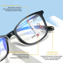 Load image into Gallery viewer, Elbru Anti Blue Light Multifocal Progressive Reading Glasses Women Men Computer Hyperopia Eyeglasses Unisex Eyewear 0+1+1.5...+4