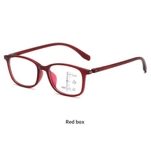 Load image into Gallery viewer, Elbru Anti Blue Light Multifocal Progressive Reading Glasses Women Men Computer Hyperopia Eyeglasses Unisex Eyewear 0+1+1.5...+4