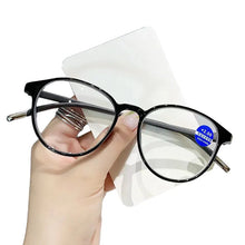 Load image into Gallery viewer, Elbru Round Anti Blue Light Reading Glasses Women Men New Presbyopia Optical Eyeglasses Unisex Hyperopia Eyewear Diopters +1+4