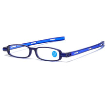 Load image into Gallery viewer, Elbru Ultralight Anti-blue Light Reading Glasses Women Men Mini Rotate Folding Computer Presbyopic Reading Eyeglasses Degree+1+4