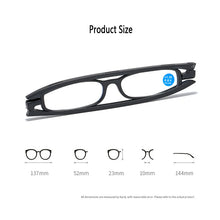 Load image into Gallery viewer, Elbru Ultralight Anti-blue Light Reading Glasses Women Men Mini Rotate Folding Computer Presbyopic Reading Eyeglasses Degree+1+4