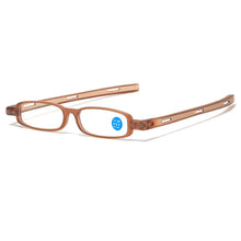 Load image into Gallery viewer, Elbru Ultralight Anti-blue Light Reading Glasses Women Men Mini Rotate Folding Computer Presbyopic Reading Eyeglasses Degree+1+4