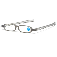 Load image into Gallery viewer, Elbru Ultralight Anti-blue Light Reading Glasses Women Men Mini Rotate Folding Computer Presbyopic Reading Eyeglasses Degree+1+4