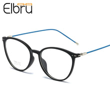 Load image into Gallery viewer, Elbru Ultralight Cat Eye Myopia Glasses Women&amp;Men TR90 Transparent Frame Finished Nearsighted Goggles Diopter -0.5~6.0