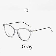 Carica l&#39;immagine nel visualizzatore di Gallery, Elbru Ultralight Cat Eye Myopia Glasses Women&amp;Men TR90 Transparent Frame Finished Nearsighted Goggles Diopter -0.5~6.0