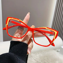 Load image into Gallery viewer, Elegant Women Transparent White Glasses Frame Sexy Cat Eye Clear Glasses Anti Blue Light Optical Eyeglasses Decorative Glasses