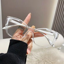 Load image into Gallery viewer, Elegant Women Transparent White Glasses Frame Sexy Cat Eye Clear Glasses Anti Blue Light Optical Eyeglasses Decorative Glasses