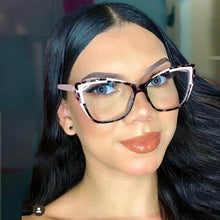 Load image into Gallery viewer, Elegant Women Transparent White Glasses Frame Sexy Cat Eye Clear Glasses Anti Blue Light Optical Eyeglasses Decorative Glasses