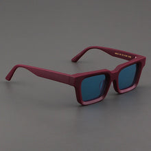 Carica l&#39;immagine nel visualizzatore di Gallery, Evove Light Clear Sunglasses Men Women Polarized Sun Glasses for Male Unisex Square Pink Yellow Blue Lens Acetate