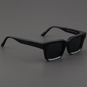 Evove Light Clear Sunglasses Men Women Polarized Sun Glasses for Male Unisex Square Pink Yellow Blue Lens Acetate