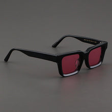 Carica l&#39;immagine nel visualizzatore di Gallery, Evove Light Clear Sunglasses Men Women Polarized Sun Glasses for Male Unisex Square Pink Yellow Blue Lens Acetate
